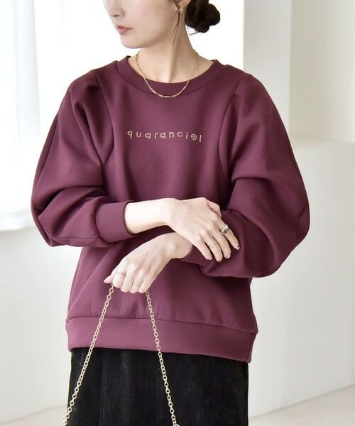 SHIPS / シップス スウェット | quaranciel:〈洗濯機可能〉スタッズ ロゴ ダンボール スウェット プルオーバー | 詳細13