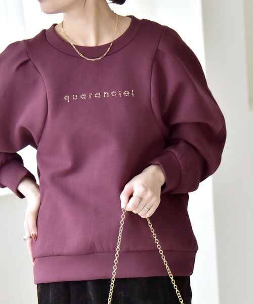 SHIPS / シップス スウェット | quaranciel:〈洗濯機可能〉スタッズ ロゴ ダンボール スウェット プルオーバー | 詳細14