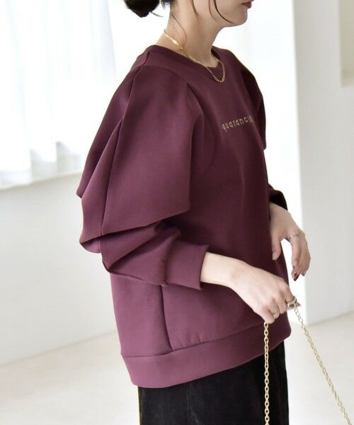 SHIPS / シップス スウェット | quaranciel:〈洗濯機可能〉スタッズ ロゴ ダンボール スウェット プルオーバー | 詳細16