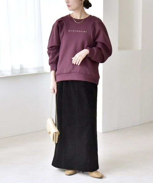 SHIPS / シップス スウェット | quaranciel:〈洗濯機可能〉スタッズ ロゴ ダンボール スウェット プルオーバー | 詳細10