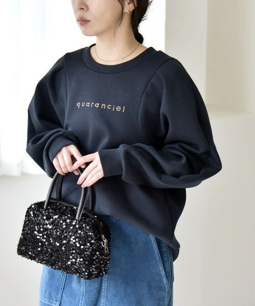 SHIPS / シップス スウェット | quaranciel:〈洗濯機可能〉スタッズ ロゴ ダンボール スウェット プルオーバー | 詳細26