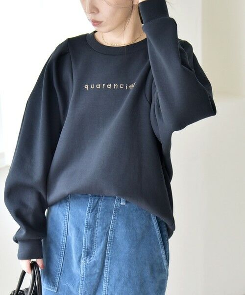 SHIPS / シップス スウェット | quaranciel:〈洗濯機可能〉スタッズ ロゴ ダンボール スウェット プルオーバー | 詳細27