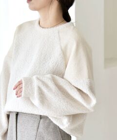 SHIPS / シップス その他トップス | quaranciel:〈洗濯機可能〉ボア × チュール コンビ ヨーク プルオーバー