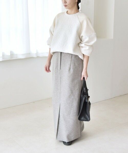 SHIPS / シップス その他トップス | quaranciel:〈洗濯機可能〉ボア × チュール コンビ ヨーク プルオーバー | 詳細1