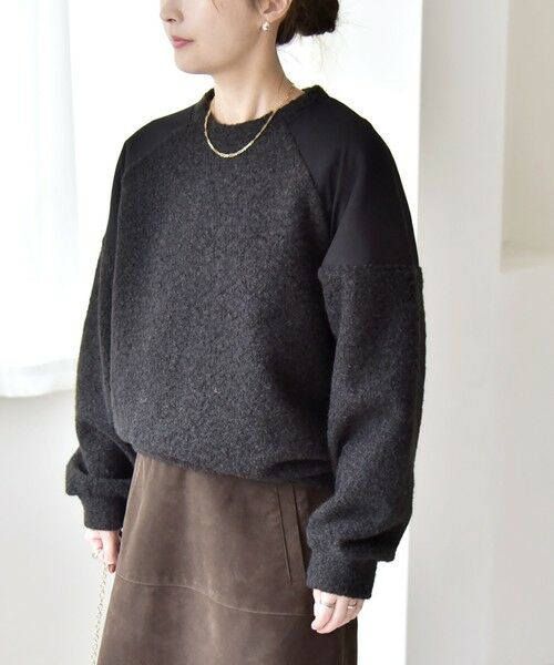 SHIPS / シップス その他トップス | quaranciel:〈洗濯機可能〉ボア × チュール コンビ ヨーク プルオーバー | 詳細16