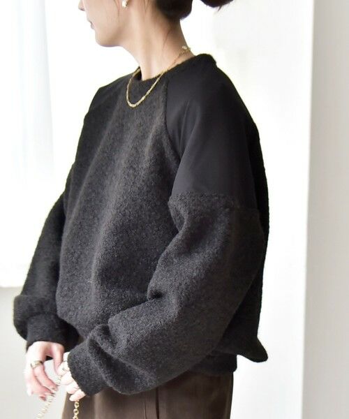SHIPS / シップス その他トップス | quaranciel:〈洗濯機可能〉ボア × チュール コンビ ヨーク プルオーバー | 詳細17