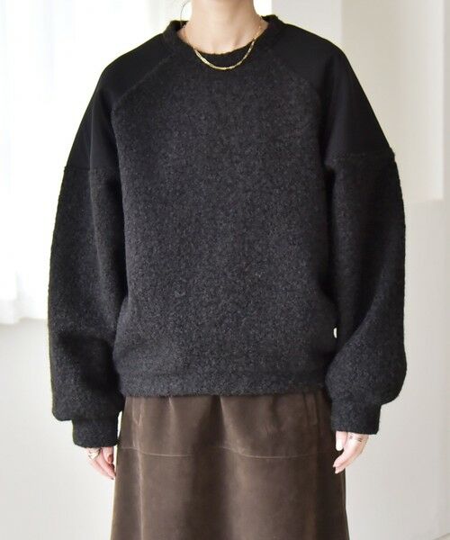 SHIPS / シップス その他トップス | quaranciel:〈洗濯機可能〉ボア × チュール コンビ ヨーク プルオーバー | 詳細25