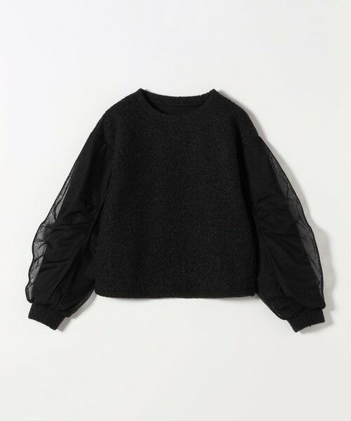 SHIPS / シップス カットソー | quaranciel:〈洗濯機可能〉ボア × チュール コンビ クルーネック プルオーバー | 詳細19