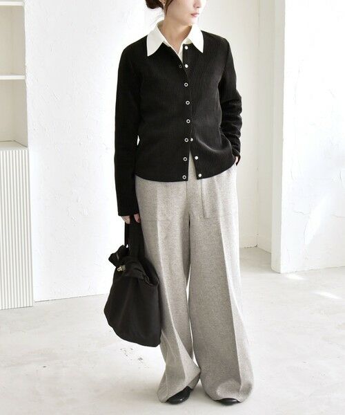 SHIPS / シップス その他パンツ | quaranciel: エア ニードル ベイカーデザイン ワイド パンツ | 詳細1