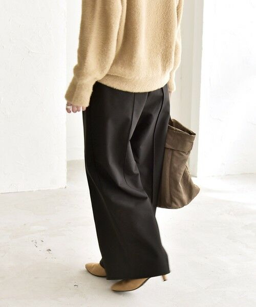 SHIPS / シップス その他パンツ | quaranciel:〈洗濯機可能〉ピンタック ウォーム ワイド パンツ | 詳細6