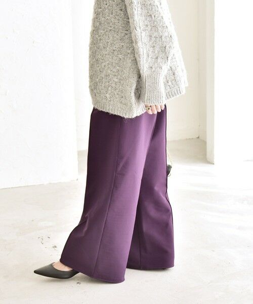 SHIPS / シップス その他パンツ | quaranciel:〈洗濯機可能〉ピンタック ウォーム ワイド パンツ | 詳細16