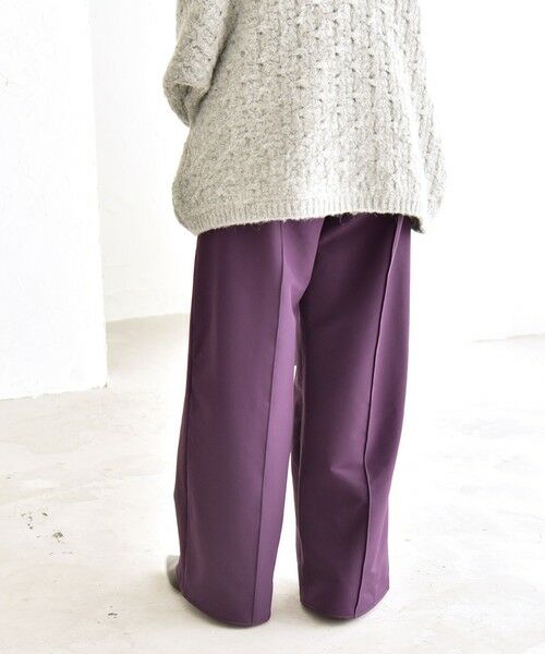 SHIPS / シップス その他パンツ | quaranciel:〈洗濯機可能〉ピンタック ウォーム ワイド パンツ | 詳細17