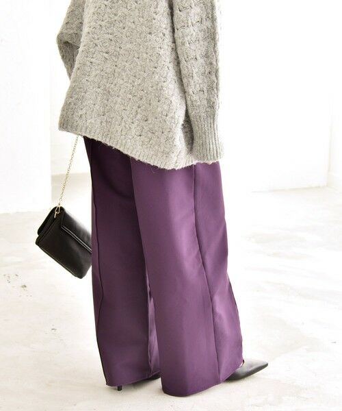 SHIPS / シップス その他パンツ | quaranciel:〈洗濯機可能〉ピンタック ウォーム ワイド パンツ | 詳細18