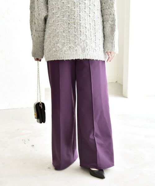 SHIPS / シップス その他パンツ | quaranciel:〈洗濯機可能〉ピンタック ウォーム ワイド パンツ | 詳細20