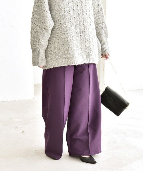 SHIPS / シップス その他パンツ | quaranciel:〈洗濯機可能〉ピンタック ウォーム ワイド パンツ | 詳細21