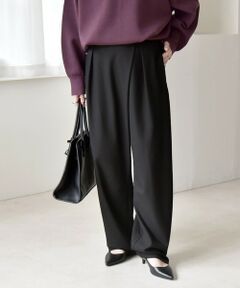 SHIPS / シップス その他パンツ | quaranciel:〈洗濯機可能〉ウォーム タック バレル イージー パンツ