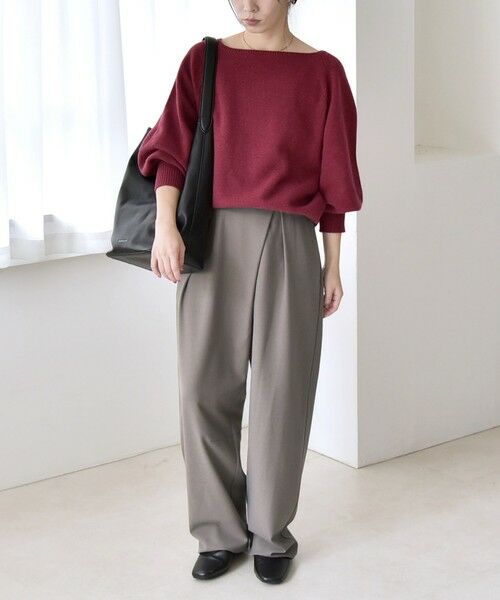 SHIPS / シップス その他パンツ | quaranciel:〈洗濯機可能〉ウォーム タック バレル イージー パンツ | 詳細1