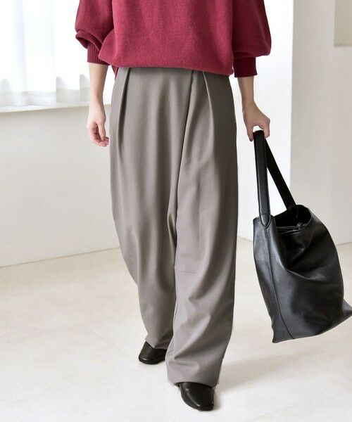 SHIPS / シップス その他パンツ | quaranciel:〈洗濯機可能〉ウォーム タック バレル イージー パンツ | 詳細3