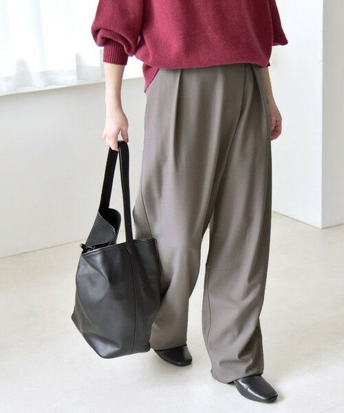 SHIPS / シップス その他パンツ | quaranciel:〈洗濯機可能〉ウォーム タック バレル イージー パンツ | 詳細5