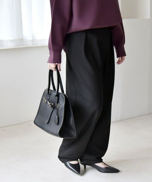 SHIPS / シップス その他パンツ | quaranciel:〈洗濯機可能〉ウォーム タック バレル イージー パンツ | 詳細22