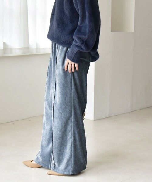 SHIPS / シップス その他パンツ | quaranciel:〈洗濯機可能〉ポリエステル ベロア ピンタック イージー ワイド パンツ | 詳細16