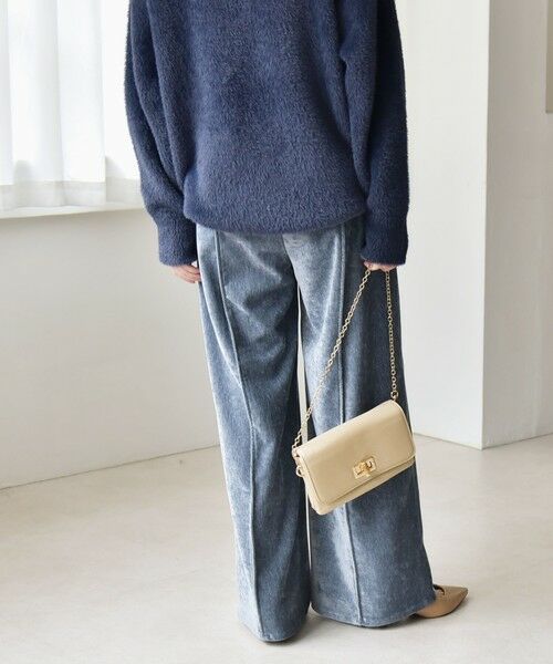 SHIPS / シップス その他パンツ | quaranciel:〈洗濯機可能〉ポリエステル ベロア ピンタック イージー ワイド パンツ | 詳細17