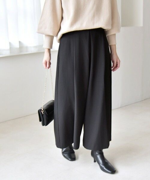 SHIPS / シップス その他パンツ | quaranciel:〈洗濯機可能〉ウォーム タック ワイド キュロット パンツ | 詳細24