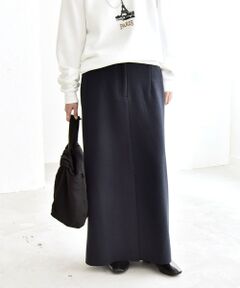 SHIPS / シップス ロング・マキシ丈スカート | quaranciel: エア ニードル Iライン スリット スカート