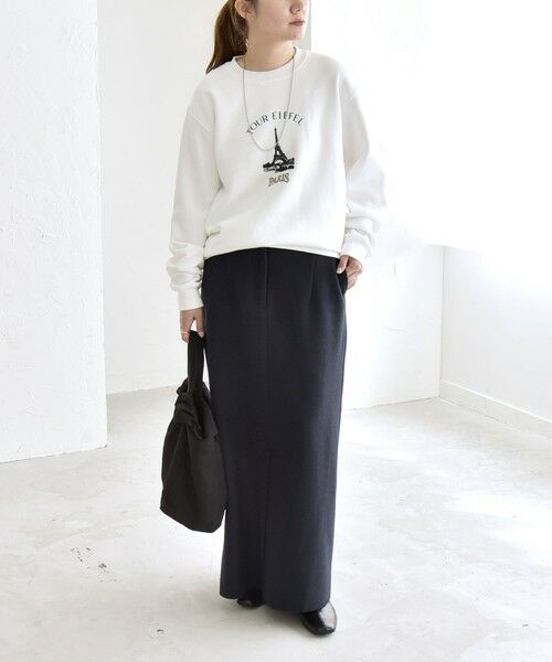 SHIPS / シップス ロング・マキシ丈スカート | quaranciel: エア ニードル Iライン スリット スカート | 詳細21