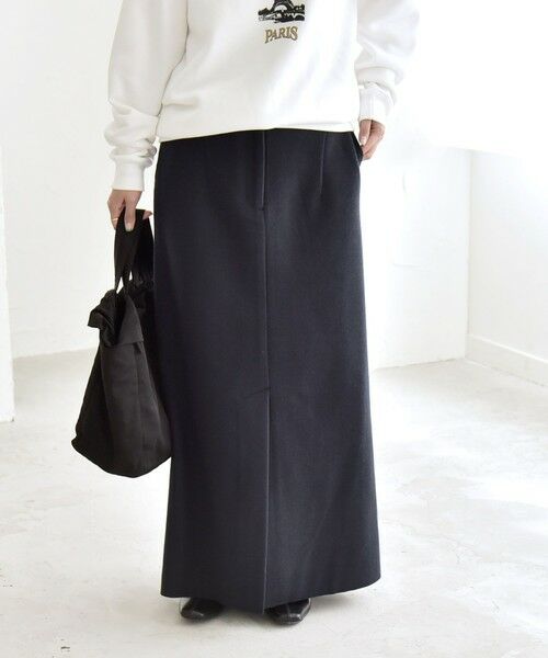 SHIPS / シップス ロング・マキシ丈スカート | quaranciel: エア ニードル Iライン スリット スカート | 詳細26