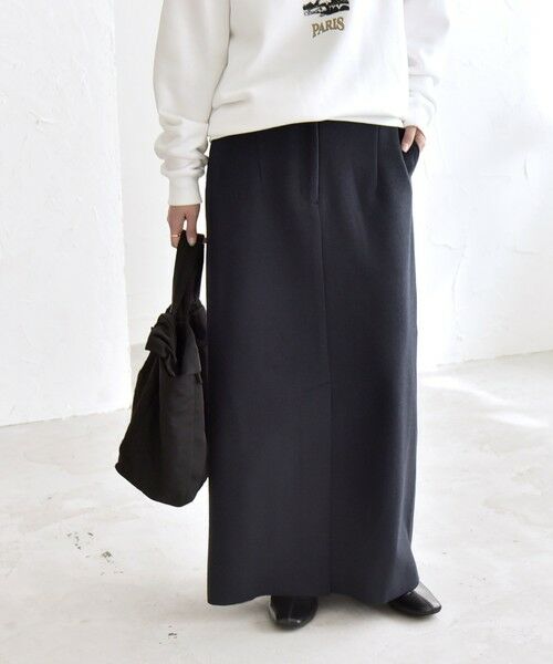 SHIPS / シップス ロング・マキシ丈スカート | quaranciel: エア ニードル Iライン スリット スカート | 詳細30