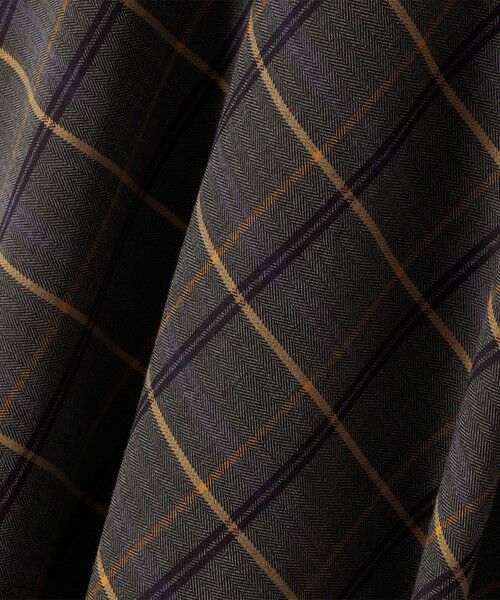 SHIPS / シップス ロング・マキシ丈スカート | quaranciel:〈洗濯機可能〉アシンメトリー ヘム フレア チェック スカート | 詳細10