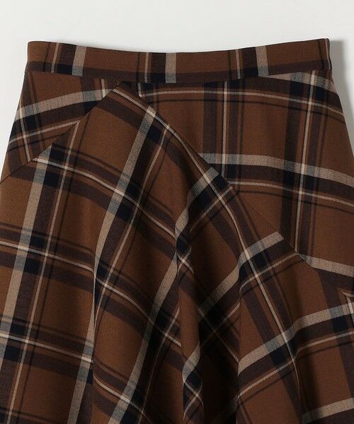 SHIPS / シップス ロング・マキシ丈スカート | quaranciel:〈洗濯機可能〉アシンメトリー ヘム フレア チェック スカート | 詳細20