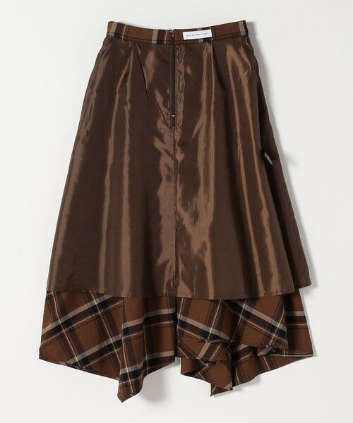 SHIPS / シップス ロング・マキシ丈スカート | quaranciel:〈洗濯機可能〉アシンメトリー ヘム フレア チェック スカート | 詳細26