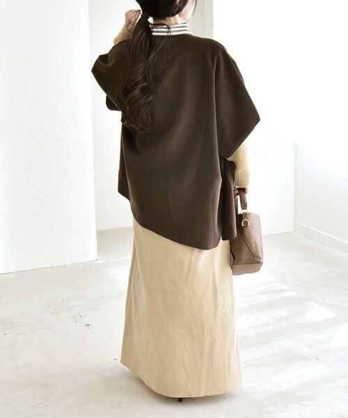 SHIPS / シップス その他アウター | quaranciel: ダブル パイル ニット ショート ポンチョ コート | 詳細14