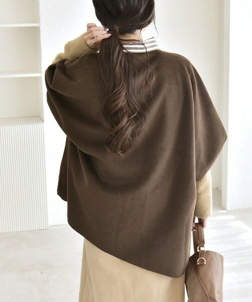 SHIPS / シップス その他アウター | quaranciel: ダブル パイル ニット ショート ポンチョ コート | 詳細19