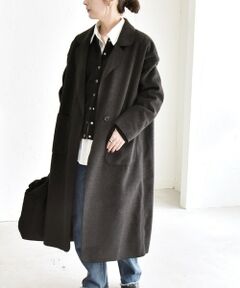 SHIPS / シップス その他アウター | quaranciel: ダブル パイル ニット ロング チェスター コート