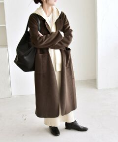 SHIPS / シップス その他アウター | quaranciel: ダブル パイル ニット ロング チェスター コート