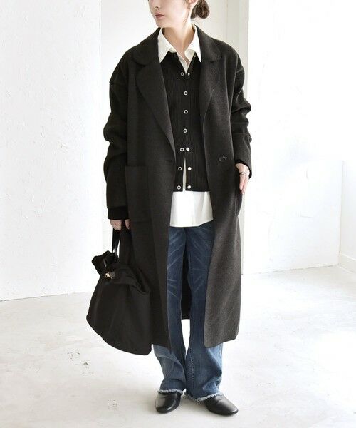 SHIPS / シップス その他アウター | quaranciel: ダブル パイル ニット ロング チェスター コート | 詳細2