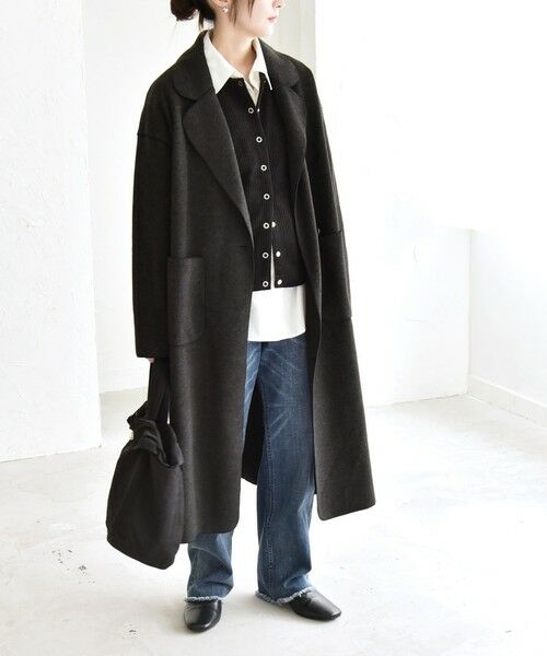 SHIPS / シップス その他アウター | quaranciel: ダブル パイル ニット ロング チェスター コート | 詳細3