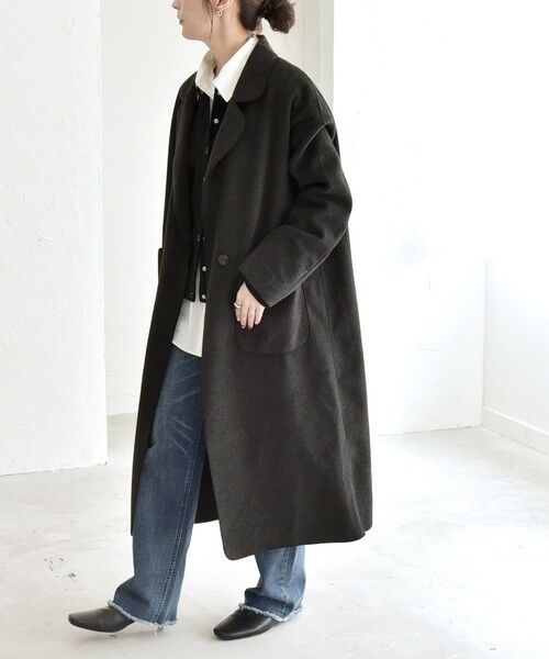 SHIPS / シップス その他アウター | quaranciel: ダブル パイル ニット ロング チェスター コート | 詳細6