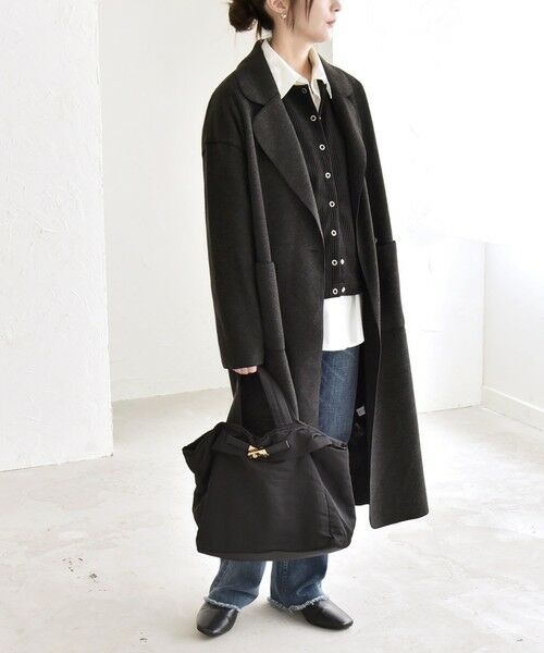 SHIPS / シップス その他アウター | quaranciel: ダブル パイル ニット ロング チェスター コート | 詳細8