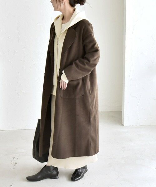 SHIPS / シップス その他アウター | quaranciel: ダブル パイル ニット ロング チェスター コート | 詳細18