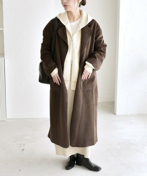 SHIPS / シップス その他アウター | quaranciel: ダブル パイル ニット ロング チェスター コート | 詳細20