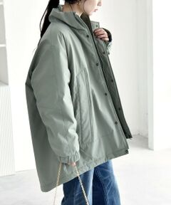 SHIPS / シップス その他アウター | quaranciel:〈撥水加工〉中綿 スタンドカラー ダブル ジップ モンスター コート