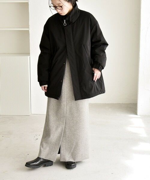 SHIPS / シップス その他アウター | quaranciel:〈撥水加工〉中綿 スタンドカラー ダブル ジップ モンスター コート | 詳細1