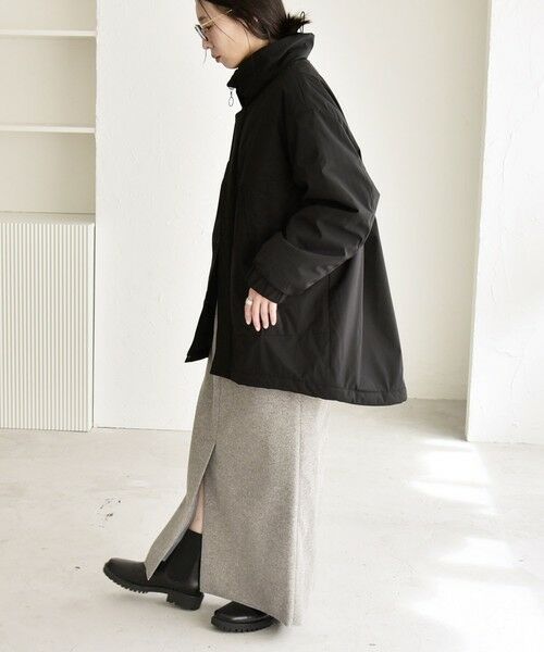 SHIPS / シップス その他アウター | quaranciel:〈撥水加工〉中綿 スタンドカラー ダブル ジップ モンスター コート | 詳細3