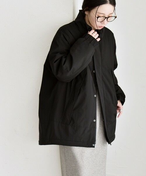 SHIPS / シップス その他アウター | quaranciel:〈撥水加工〉中綿 スタンドカラー ダブル ジップ モンスター コート | 詳細4