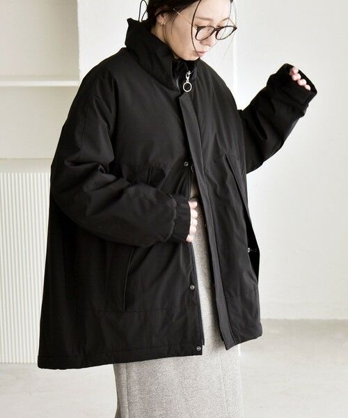 SHIPS / シップス その他アウター | quaranciel:〈撥水加工〉中綿 スタンドカラー ダブル ジップ モンスター コート | 詳細5