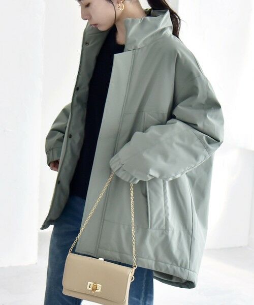 SHIPS / シップス その他アウター | quaranciel:〈撥水加工〉中綿 スタンドカラー ダブル ジップ モンスター コート | 詳細18